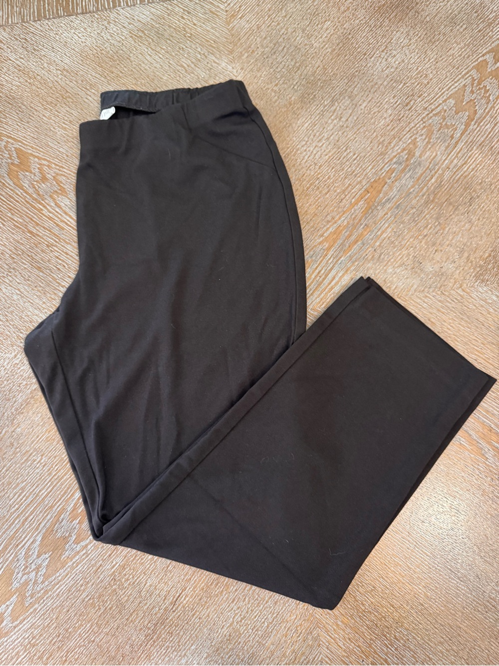 J. JILL Brown Ponte Slim Leg Pull On Pants MedPet Waist 32” Inseam 26” Mid Rise